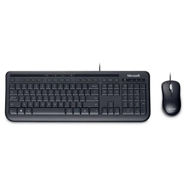 Комплект клавиатура + мышь Microsoft Wired Desktop 600 (3J2-00015)